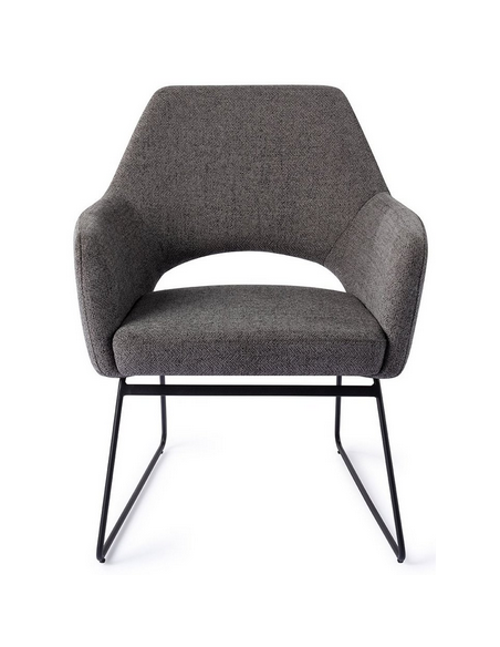 loungestol lænestol med armlæn stof moderne design