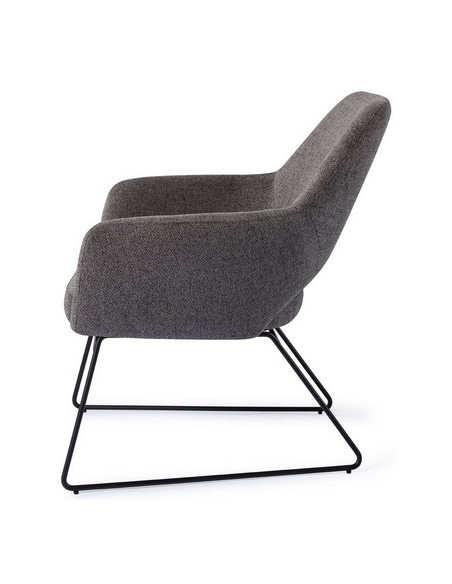 loungestol lænestol med armlæn stof moderne design