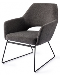 loungestol lænestol med armlæn stof moderne design 2