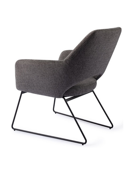 loungestol lænestol med armlæn stof moderne design