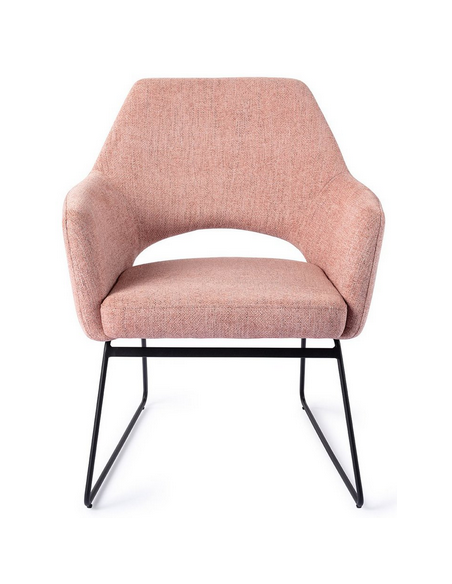 loungestol lænestol med armlæn stof moderne design