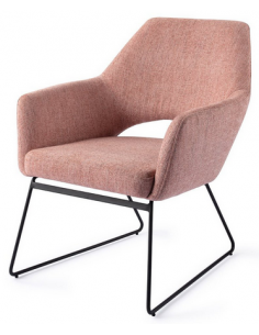 loungestol lænestol med armlæn stof moderne design 2