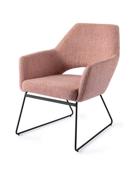 loungestol lænestol med armlæn stof moderne design