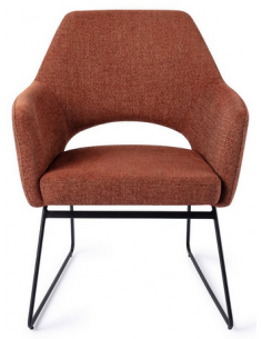 loungestol lænestol med armlæn stof moderne design