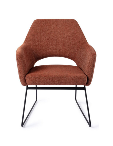 loungestol lænestol med armlæn stof moderne design