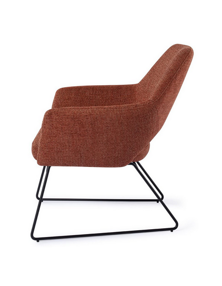 loungestol lænestol med armlæn stof moderne design