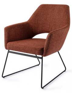 loungestol lænestol med armlæn stof moderne design 2