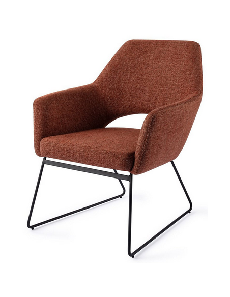 loungestol lænestol med armlæn stof moderne design