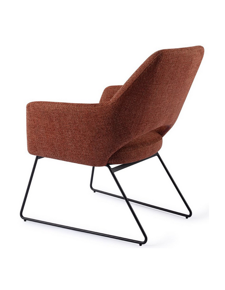 loungestol lænestol med armlæn stof moderne design