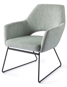 loungestol lænestol med armlæn stof moderne design 2