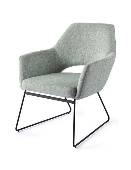 loungestol lænestol med armlæn stof moderne design