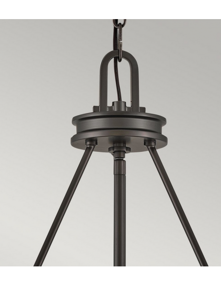 moderne design lysekrone sort stor