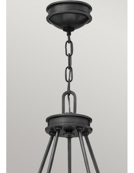 moderne design lysekrone sort stor