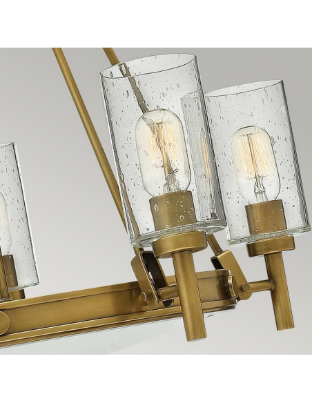 moderne design lysekrone messing stor