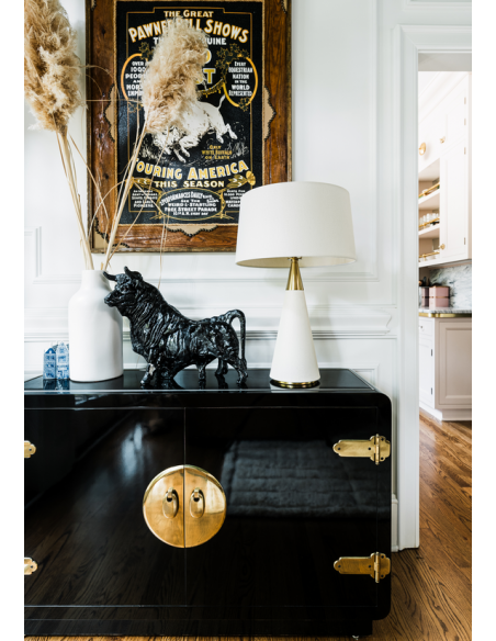 bordlampe messing marmor moderne design stor