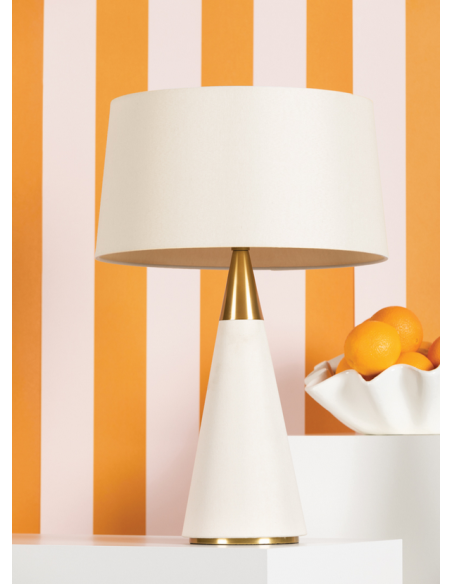 bordlampe messing marmor moderne design stor