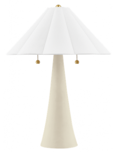 bordlampe messing marmor moderne design stor