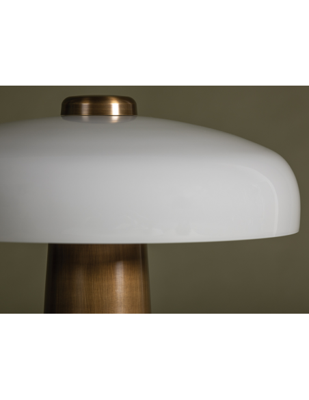 bordlampe messing marmor moderne design stor