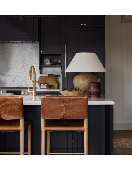 bordlampe messing moderne design stor