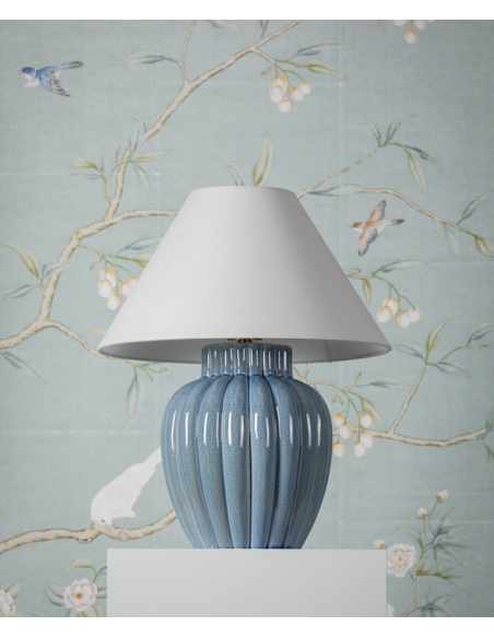 bordlampe messing moderne design stor