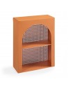 Hylde i metal H40 x B30 x D13 cm - Orange