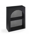 Hylde i metal H40 x B30 x D13 cm - Sort