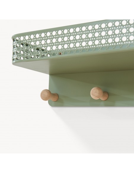 moderne hylde farvet garderobe entre badeværelse knagerække