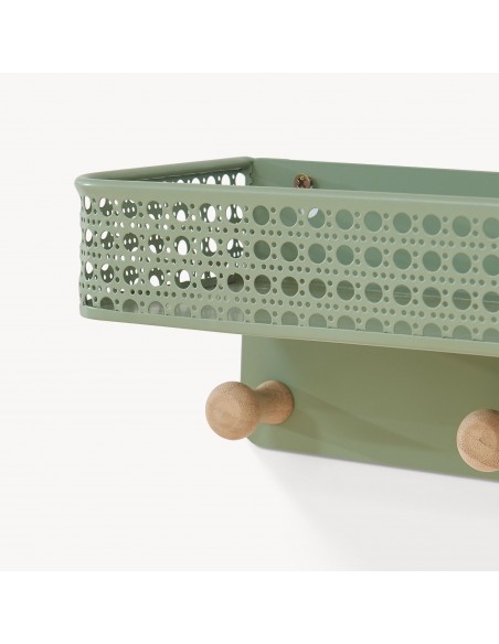 moderne hylde farvet garderobe entre badeværelse knagerække