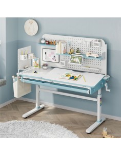 hæve sænke skrivebord computerbord børn børneværelse indretning 2