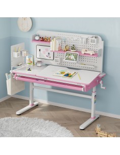 hæve sænke skrivebord computerbord børn børneværelse indretning 2