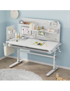 hæve sænke skrivebord computerbord børn børneværelse indretning 2