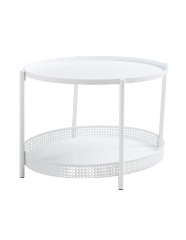 sofabord sidebord stuemøbler ovalt moderne design hvid