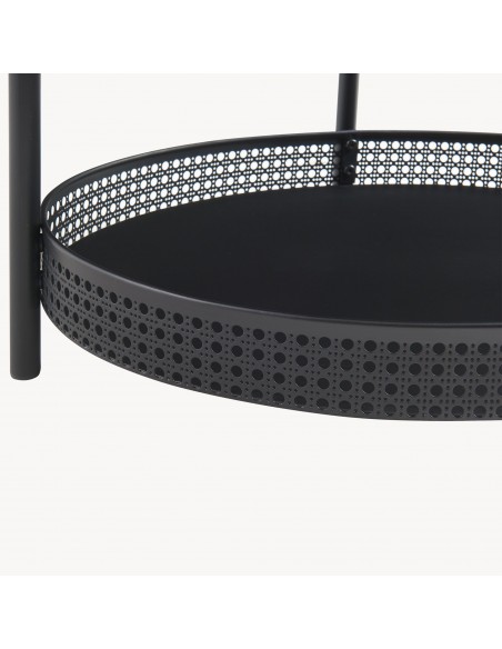 sofabord sidebord stuemøbler ovalt moderne design sort