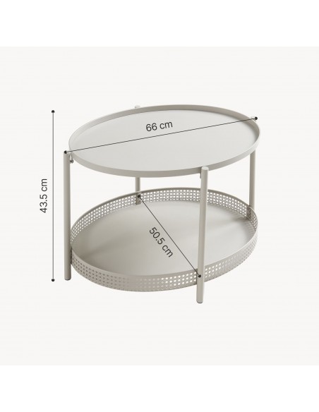 sofabord sidebord stuemøbler ovalt moderne design
