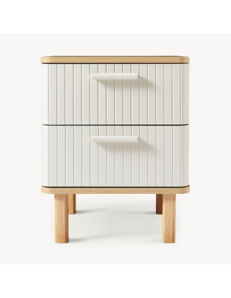 sengebord natbord træ opbevaring moderne eg