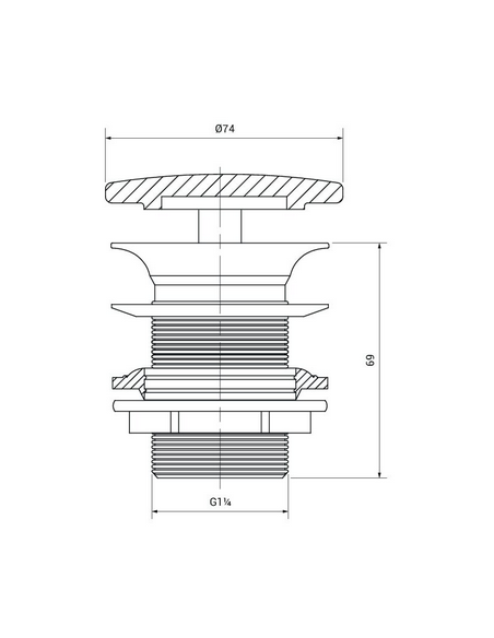 rund håndvask vask bordmonteret bordplade keramik hvid