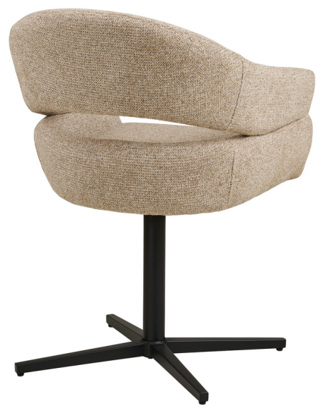 spisebordsstol armlæn drejefod drej moderne design stof