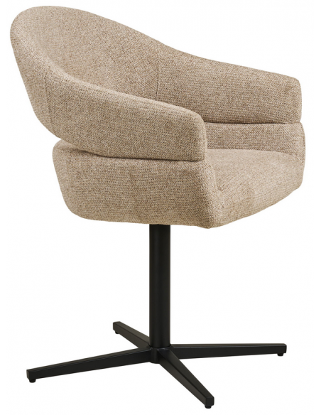 spisebordsstol armlæn drejefod drej moderne design stof