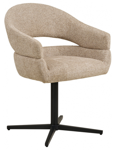 spisebordsstol armlæn drejefod drej moderne design stof