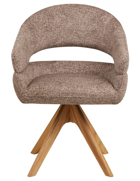 spisebordsstol armlæn drejefod drej moderne design stof træ eg egetræ