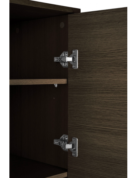 vitrineskab brun eg træ moderne design vitrine skab