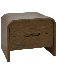 sengebord natbord egetræ eg brun moderne design skuffer