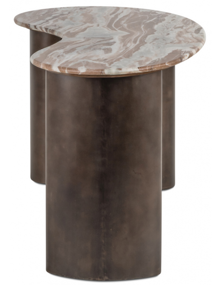 skrivebord moderne design træ marmor organisk