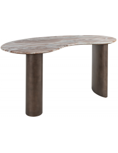 skrivebord moderne design træ marmor organisk