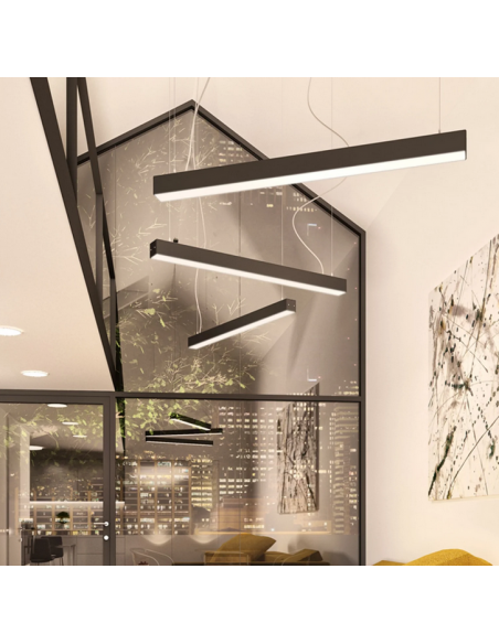 Langbordspendel langbordspendler Loftlampe led design sort