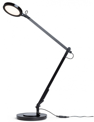 skrivebordslampe bordplade klemme sort led skrivebord børneværelse dæmpbar dæmper