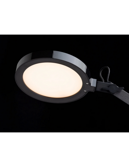 skrivebordslampe bordplade klemme sort led skrivebord børneværelse dæmpbar dæmper