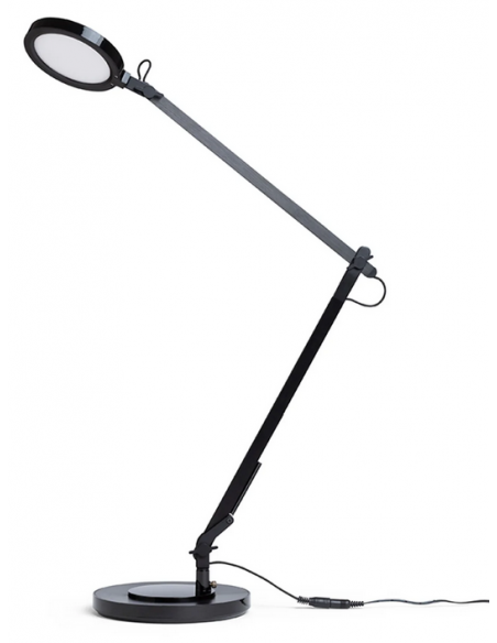 skrivebordslampe bordplade klemme sort led skrivebord børneværelse dæmpbar dæmper