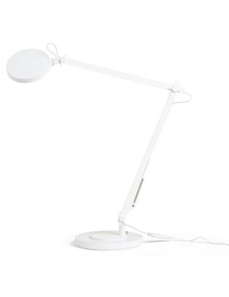 skrivebordslampe bordplade klemme hvid led skrivebord børneværelse dæmpbar dæmper