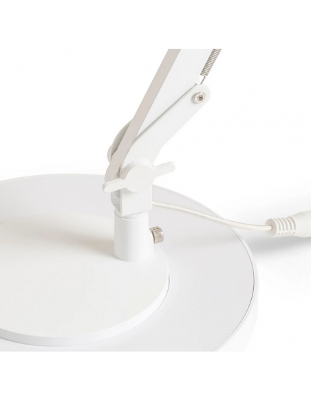 skrivebordslampe bordplade klemme hvid led skrivebord børneværelse dæmpbar dæmper